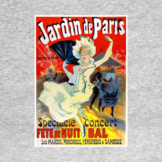 Vintage Travel Poster France Jardin de Paris by vintagetreasure